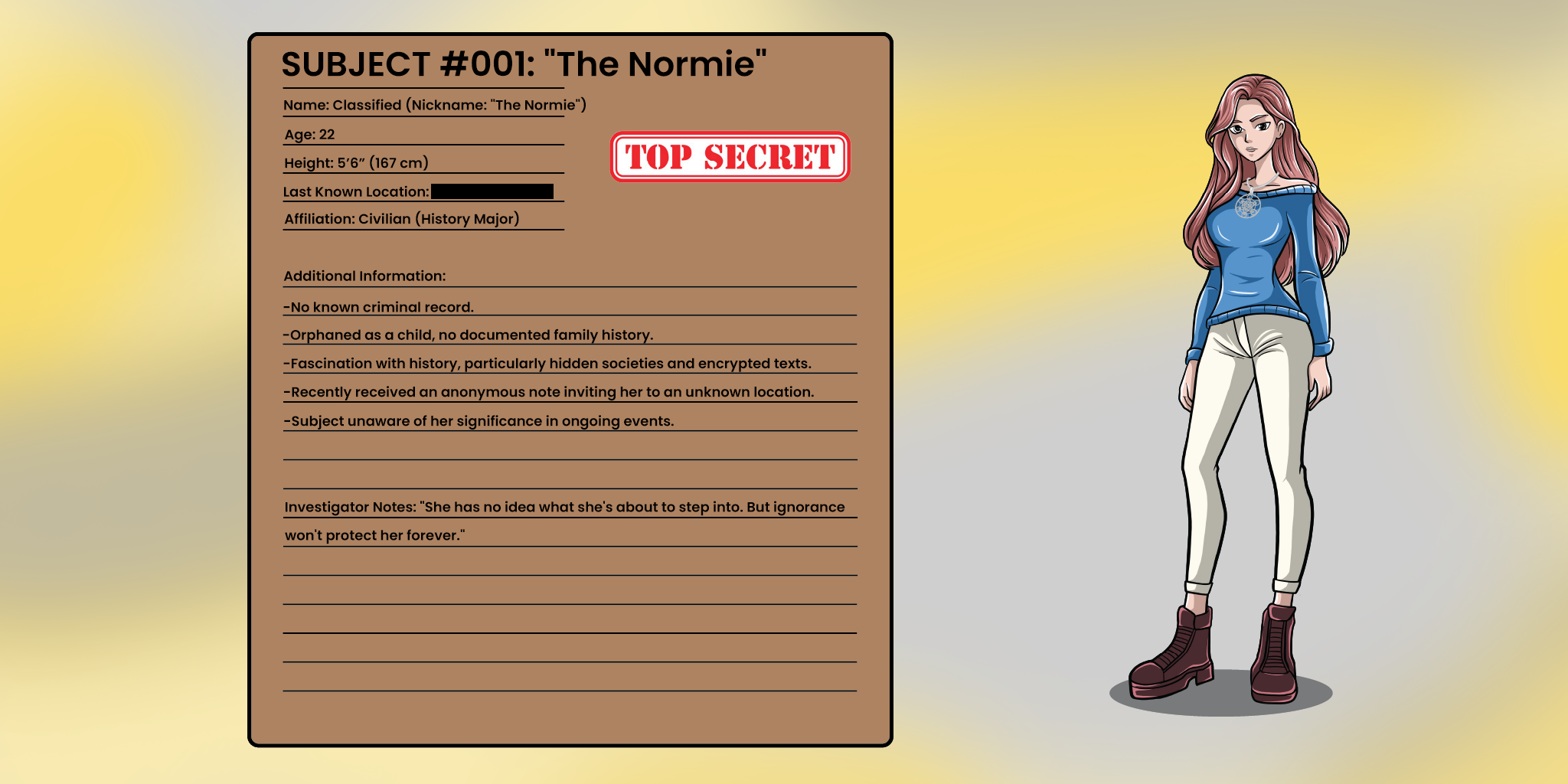 The normie - with background